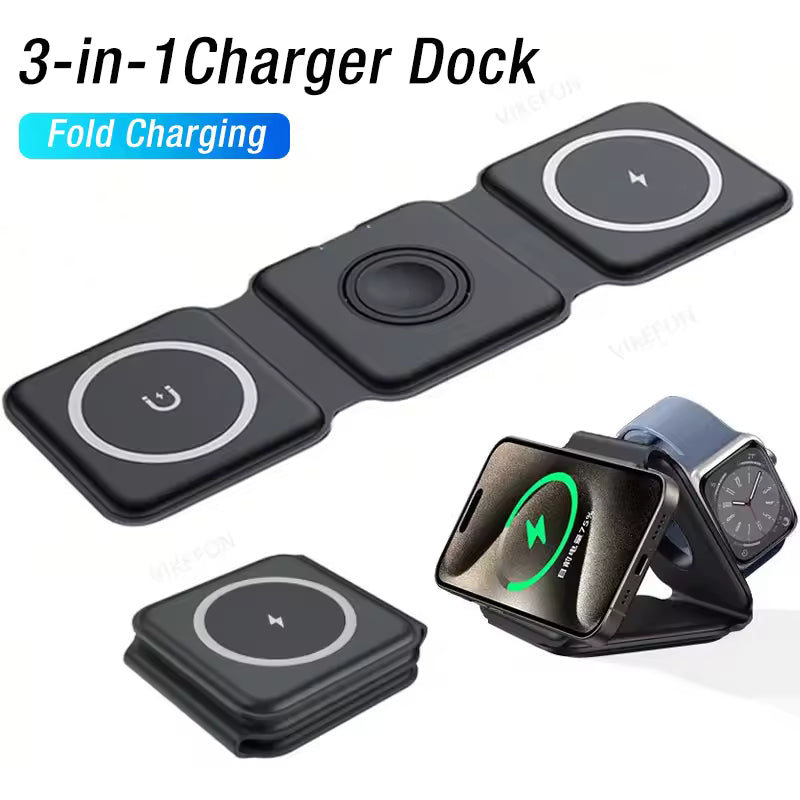 Chargeur sans fil de bureau 3 en 1